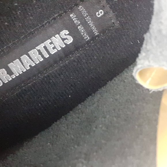 Mustard Yellow Docs, Dr. Martens PATENT LEATHER WATERPROOF Boot Made in England - Picture 8 of 9